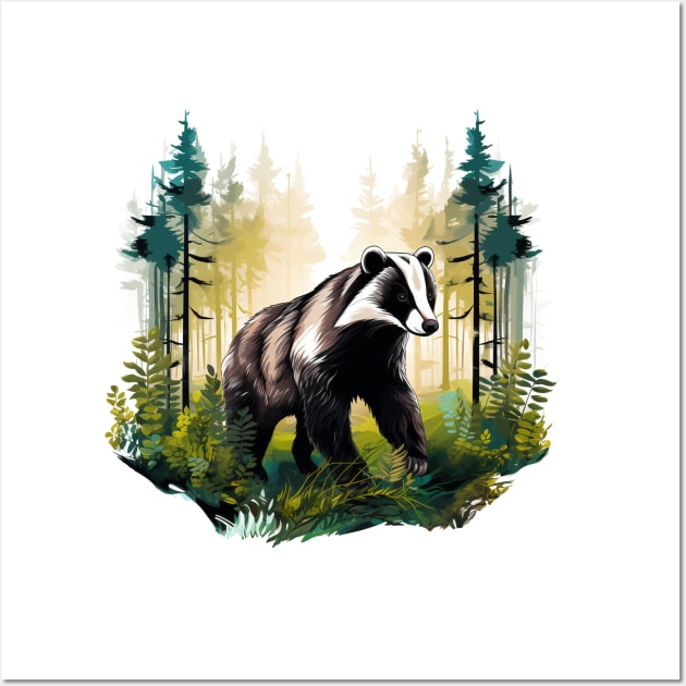 Badger Lover Wall Art by zooleisurelife